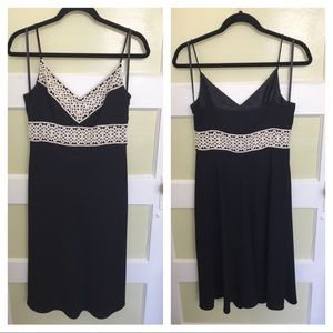 Ann Taylor LBD with lace border